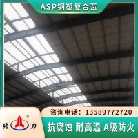 山东青岛新型PVC覆膜板 钢塑覆合瓦 重腐蚀厂房用瓦