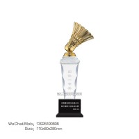 供应山西水晶奖杯，羽毛球比赛奖杯，商务活动纪念品体育赛事纪念