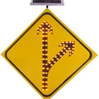 led交通指示标志 太阳能分流标志牌支持定制