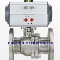 上海兴麦隆 Q641F气动法兰浮动球阀 用于水处理等